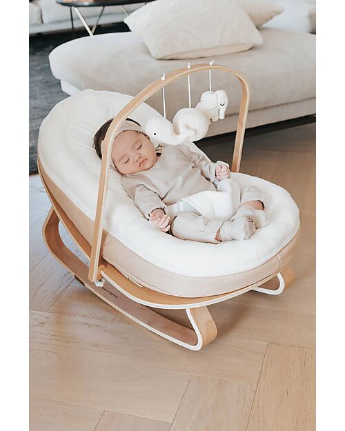 Bamboom Baby Bouncer - Nude Pink - Bamboo and Organic Cotton Bouncers