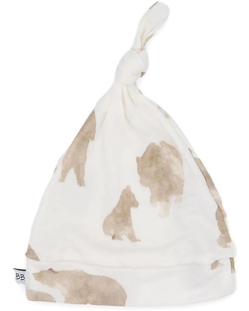 Bamboom Baby Cap - Bear - Elasticated Organic Bamboo Newborn Hats