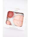 Bamboom Baby Meal Set - Plate + Bowl + Spoon + Glass - Pink - Antibacterial Silicone Meal Sets