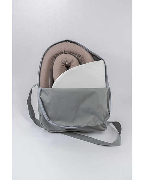 Bamboom Baby Nest Co-Sleeping - 90x56 cm - Grey - Bambù and Organic Cotton Baby Nest