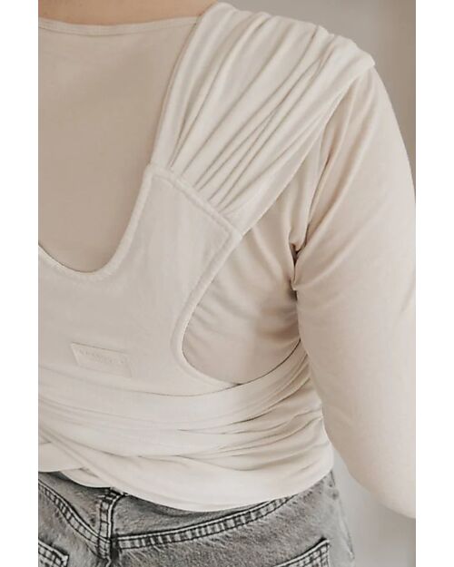 Bamboom Baby Sling Carrier Sling Easy - Brazilian Sand - Bamboo and Organic Cotton Baby Slings