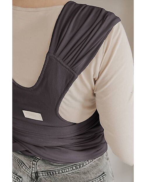 Bamboom Baby Sling Carrier Sling Easy - Grey - Bamboo and Organic Cotton Baby Slings