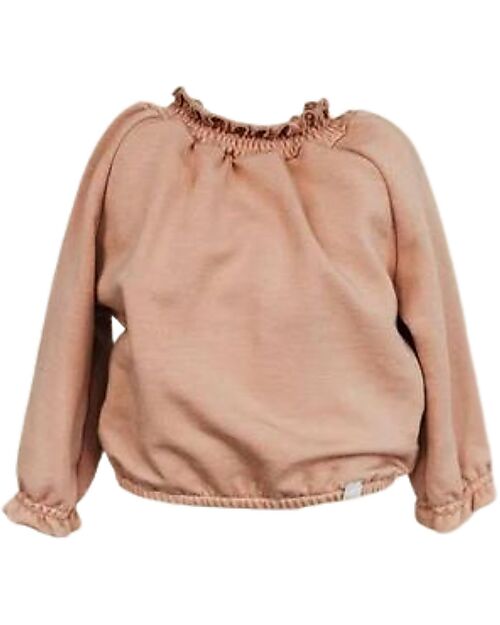 Bamboom Balloon-Sleeved Top - Orange -  95% Natural Bamboo - 5% Elastane Long Sleeves Tops