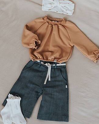 Bamboom Balloon-Sleeved Top - Orange - 95% Natural Bamboo - 5% Elastane Long Sleeves Tops