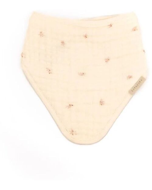Bamboom Bandana Bib - Olives Neutral - Bamboo and Organic Cotton Bandana Bibs