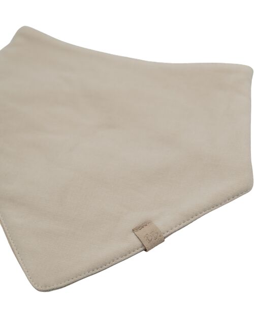 Bamboom Bandana Bib - Sand - Bamboo - Cotton Bandana Bibs