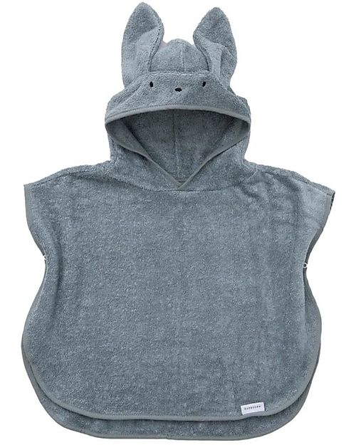 Bamboom Bath Poncho - Blue -100% Bamboo Oeko-Tex Certified Towels And Flannels