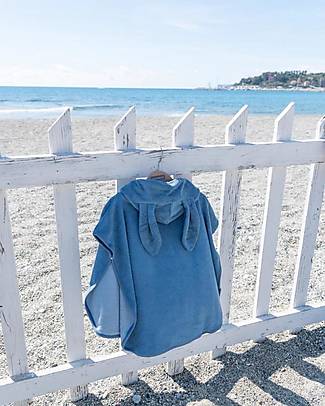 Bamboom Bath Poncho - Blue - 100% Bamboo Towels And Flannels