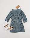 Bamboom Bathrobe with Ears - Blue - 100% Bamboo - 4-6 years Towels And Flannels