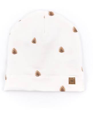 Bamboom Beanie with Print - Pine Cone - Bamboo and Organic Cotton Winter Hats