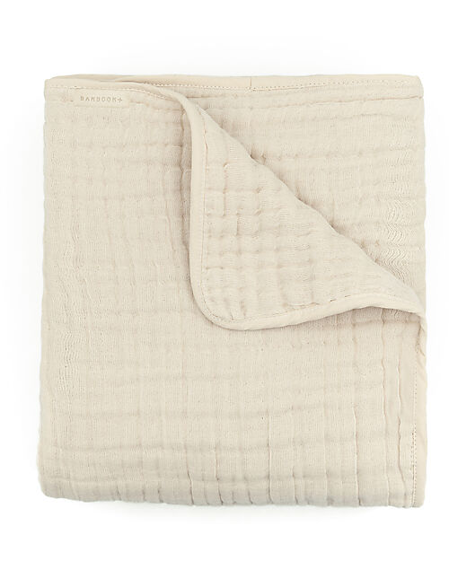 Bamboom Bed Blanked - 100x50 - Cloud - Almond - Bamboo and Organic Cotton Blanket