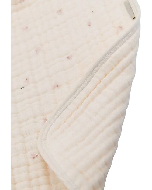 Bamboom Bed Blanked - 100x50 - Cloud - Olives Pink - Bamboo and Organic Cotton Blanket