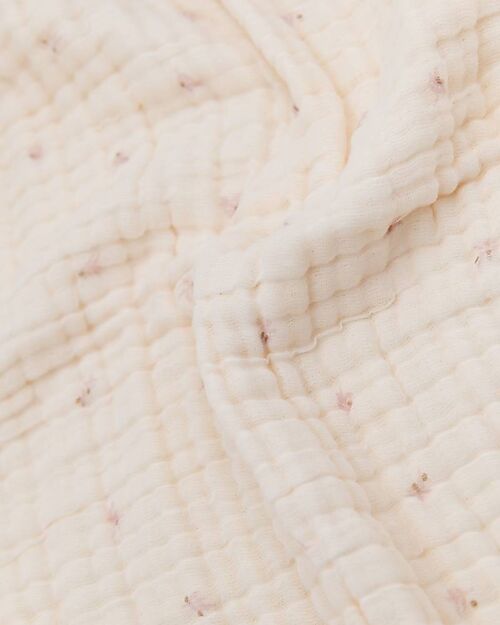 Bamboom Bed Blanked - 100x50 - Cloud - Olives Pink - Bamboo and Organic Cotton Blanket