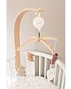 Bamboom Beech Wood Carousel - with Knitted Toys - Animal Friends - 100% Organic Bamboo Mobiles