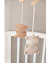 Bamboom Beech Wood Carousel - with Knitted Toys - Animal Friends - 100% Organic Bamboo Mobiles