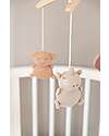 Bamboom Beech Wood Carousel - with Knitted Toys - Animal Friends - 100% Organic Bamboo Mobiles