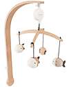 Bamboom Beech Wood Carousel - with Knitted Toys - Fish - Pink - 100% Organic Bamboo Mobiles