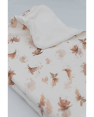 Bamboom Blanket for Bed 140x100 cm - Butterfly - Bamboo and Terry Blanket