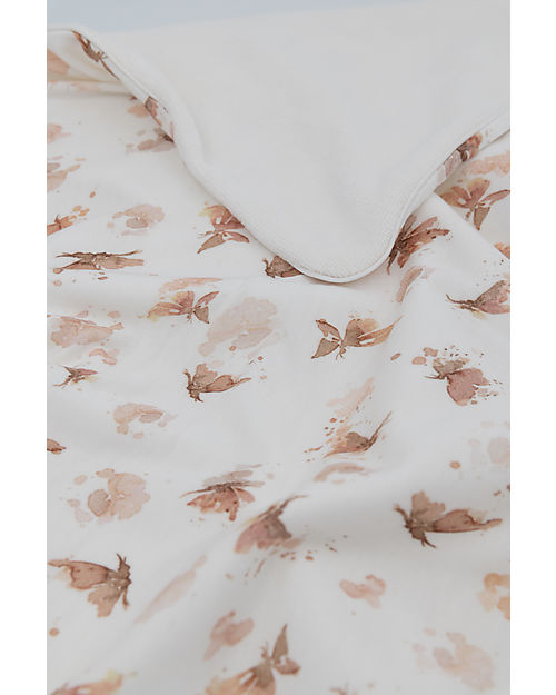 Bamboom Blanket for Bed 140x100 cm - Butterfly - Bamboo and Terry Blanket
