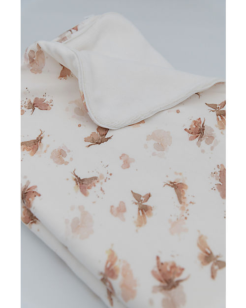 Bamboom Blanket for Bed 140x100 cm - Butterfly - Bamboo and Terry Muslin Swaddle