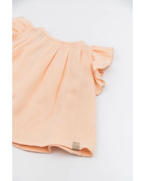 Bamboom Blouse Shirt - Peach - Bamboo - Cotton Bluse