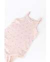 Bamboom Body with Straps - Rose - Flowers - Organic Stretch Bamboo Short Sleeves Bodies