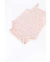 Bamboom Body with Straps - Rose - Flowers - Organic Stretch Bamboo Short Sleeves Bodies