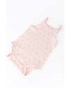 Bamboom Body with Straps - Rose - Flowers - Organic Stretch Bamboo Short Sleeves Bodies