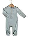Bamboom Bodysuit with Opening and Buttons - Sage Green - 50% Natural Bamboo - 30% Polyester - 20% Cotton Babygrows