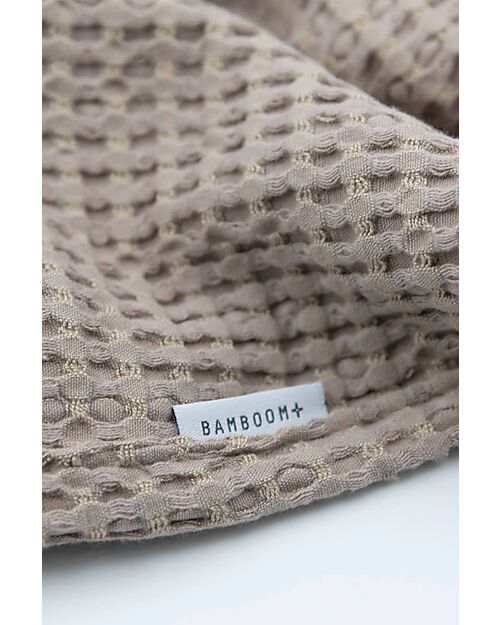 Bamboom Clinical Blanket for Newborns - 75x100 cm - Embossed - Dark Sand - Bamboo and Organic Cotton Blanket