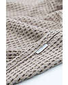 Bamboom Clinical Blanket for Newborns - 75x100 cm - Embossed - Dark Sand - Bamboo and Organic Cotton Blanket