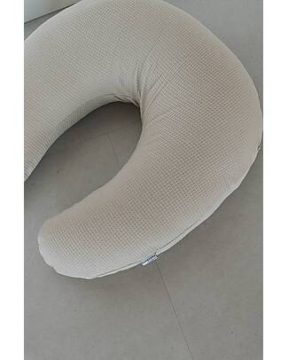 Bamboom Combi-Cosy Compacy Maternity &Feeding Pillow - Oyster Grey - Bamboo Viscose and Organic Cotton 95x22 cm Breastfeeding Pillows