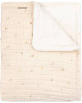 Bamboom Crib Blanket 100x150 + Plush Side - Animal Friends - in Bamboo Viscose and Organic Cotton Blanket