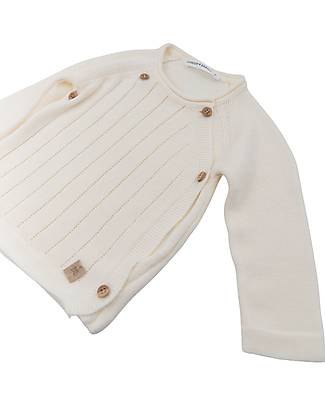 Bamboom Crossed Sweater - Off White - Cotton and Bamboo Jumpers