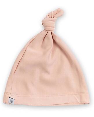Bamboom Elf Hoodie Baby Hat - Pink - with Knot - Organic Bamboo Newborn Hats