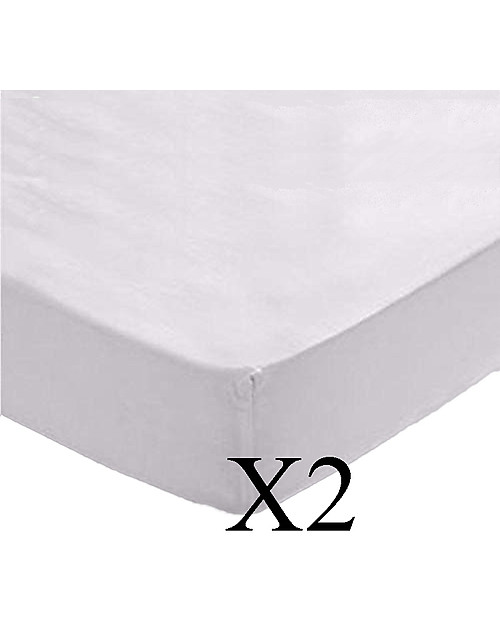 Bamboom Fitted Sheet Cover Mattress for Cradle - 2 pieces 80x40 cm - 100% Bamboo Cradle Bed Linen