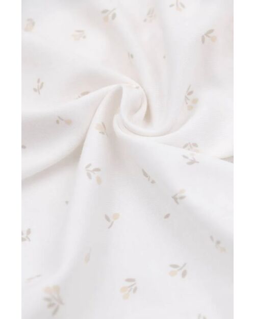 Bamboom Fitted Sheet + Mattress Cover for Crib - 2 Pieces - 80 x 40 cm - Tulips - 100% Organic Bamboo Cradle Bed Linen