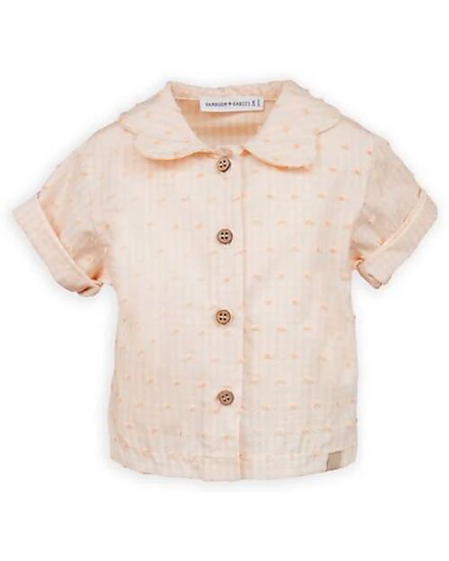 Bamboom Flower Collar Shirt - Square Girl - Bamboo - Cotton Shirts And Blouses
