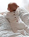 Bamboom Footed Jumpsuit with Frills - Light Grey - Bamboo Babygrows
