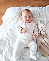 Bamboom Footed Jumpsuit with Frills - Light Grey - Bamboo Babygrows