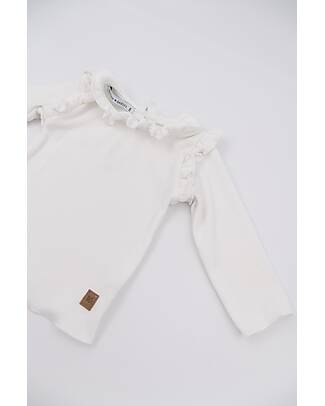 Bamboom Frou Frou Long Sleeves Shirt - Offwhite - Bamboo and Organic Cotton Long Sleeves Tops