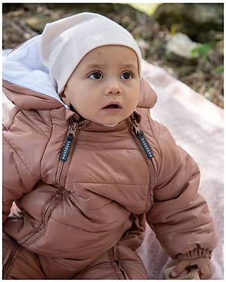 Bamboom Hooded Snowsuit TOG 4.5 - Dark Old Pink - Natural Bamboo Snowsuits