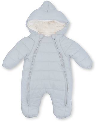 Bamboom Hooded Snowsuit TOG 4.5 - Pearl Blue - Natural Bamboo Snowsuits