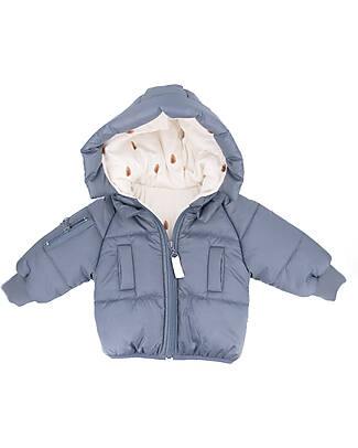 Bamboom Hooded Winter Jacket - Jeans Blue - Bamboo and Organic Cotton Down Jacket