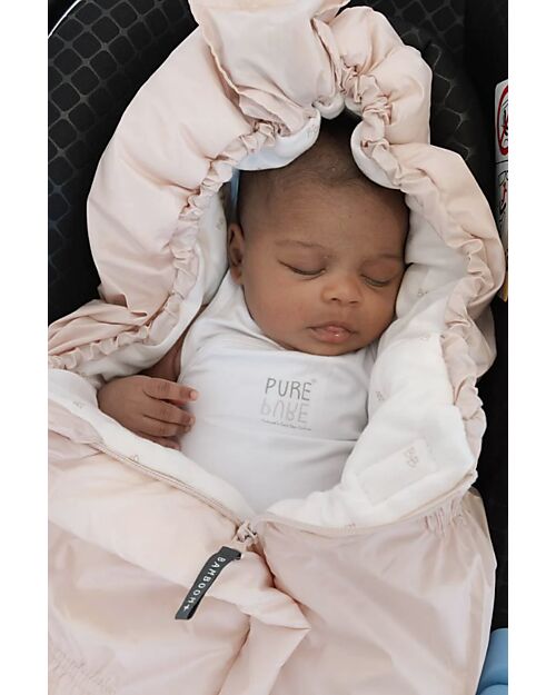 Bamboom Igloo Mini Spring Bag - Water Pink - TOG. 2 - Natural Bamboo - Egg and Pram Footmuffs