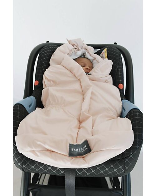 Bamboom Igloo Mini Spring Bag - Water Pink - TOG. 2 - Natural Bamboo - Egg and Pram Footmuffs