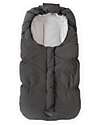 Bamboom Igloo Mini Winter Bag For Carrycot - Anthracite - TOG 4.5 - Natural Bamboo Interior Footmuffs