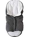 Bamboom Igloo Mini Winter Bag For Carrycot - Anthracite - TOG 4.5 - Natural Bamboo Interior Footmuffs
