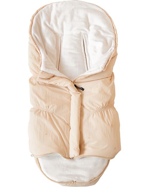 Bamboom Igloo Mini Winter Bag For Carrycot - Blush - TOG 4.5 - Natural Bamboo Interior Footmuffs