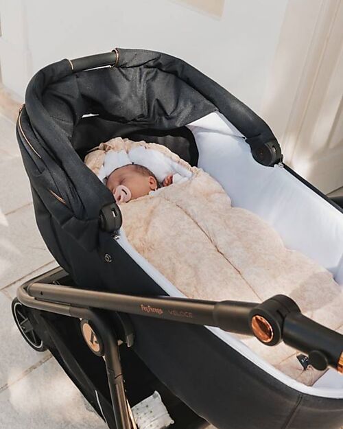 Bamboom Igloo Mini Winter Bag For Carrycot - Blush - TOG 4.5 - Natural Bamboo Interior Footmuffs